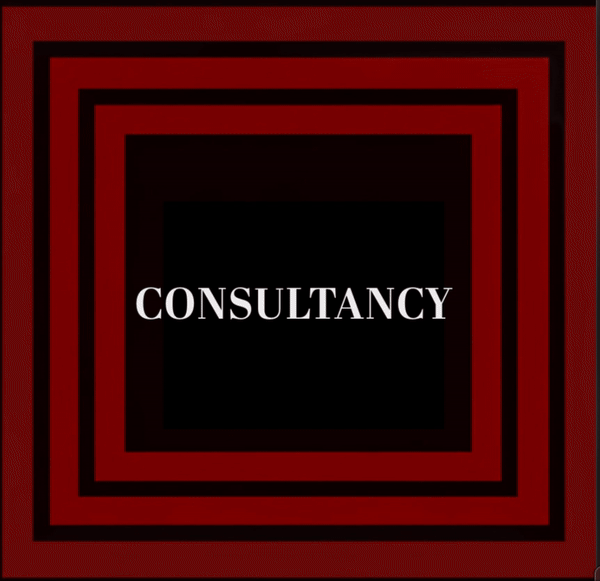 Consultancy wrote in a red cube