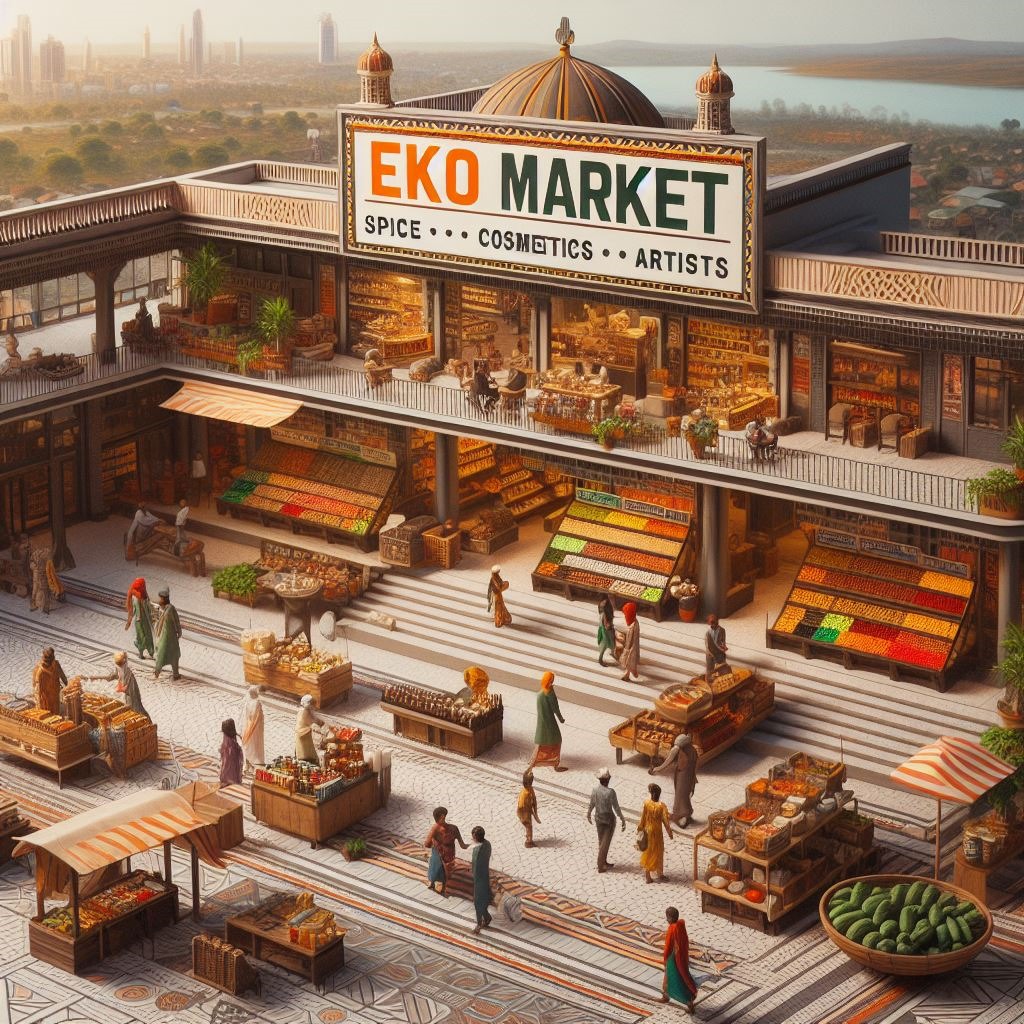 image ia d'un marché représentant Eko Market 