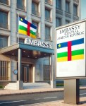 image IA d'une ambassade centrafricaine