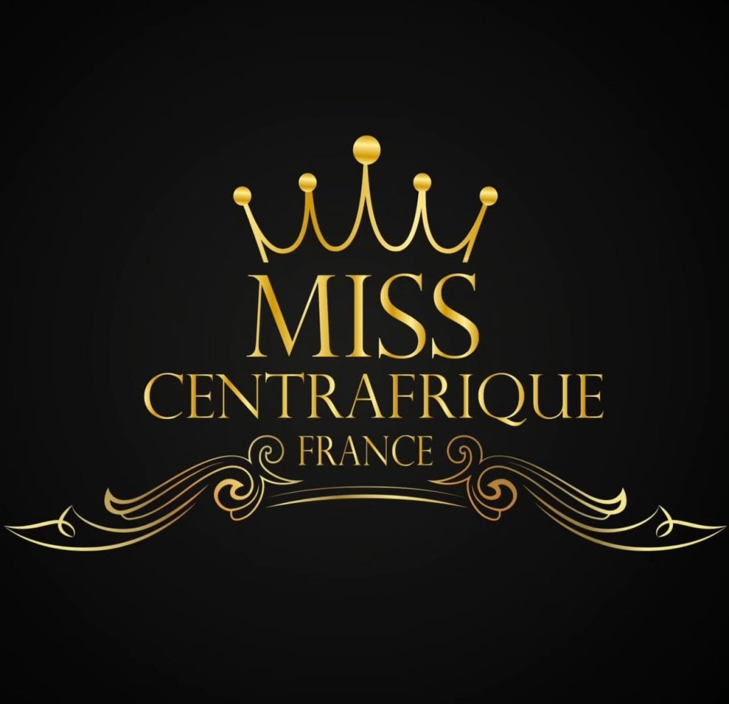 logo de la couronne de miss avec écris Miss Centrafrique France